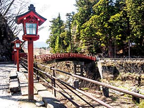 Shinkyo bridge at Nikko, Japan