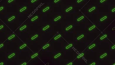Organized green grid a visually appealing pattern on a black background