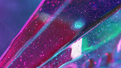 Sparkling liquid glowing fluid shiny gel bubbles