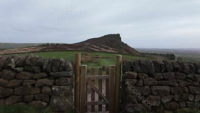 Point of view destination scenic at The Roaches in the Peak District National Park