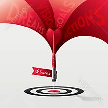 Dart Target Success Business Concept