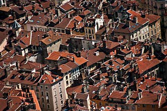 Grenoble roofs in France