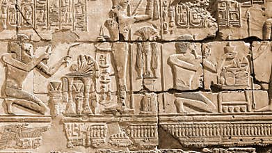 Hieroglyphs in Karnak Temple Great Hypostyle Hall