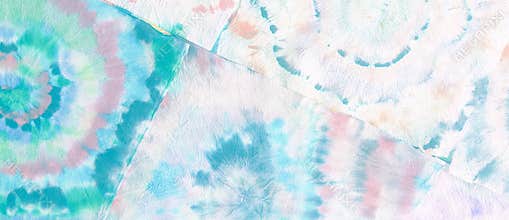 Tie and Dye Texture. Ethnic Pattern. Flowers Ornament. Multicolor Mottled Borders. Graphic Bohemian Tile.