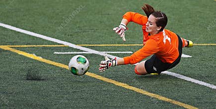 Canada games soccer women keeper ball save