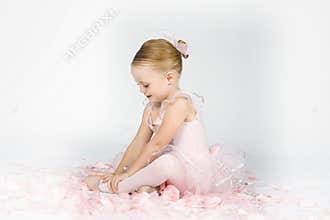 A Little Ballerina Warms Up