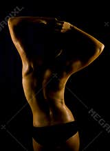 Fit woman back