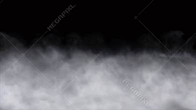 Steam smoke loop rising from bottom to top. abstract background footage