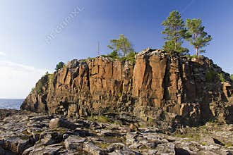 Sand-colored rocks on Valaam Island