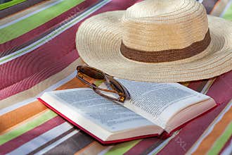 Book and hat