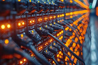 Efficient data storage and transmission in data center with structured cabling and network hardware