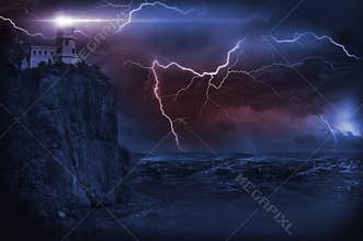 Storm and Lighthouse