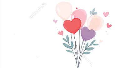 A set of cute flowers and plants clipart in flat  style with a white background