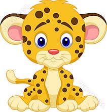 Baby leopard cartoon