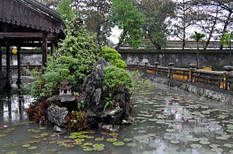 Chinese garden at Hue citadel