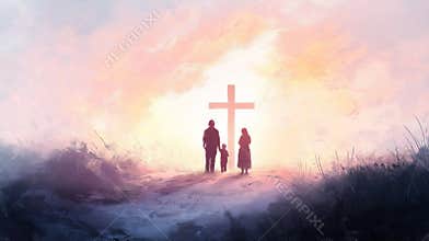 Jesus Christ embodies light of faith and spirituality for children and families, guiding their worship and connection to God