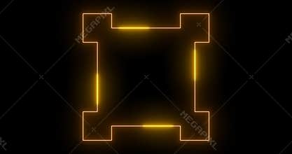 Digital neon HUD futuristic background. Technology interface data sci-fi display screen.