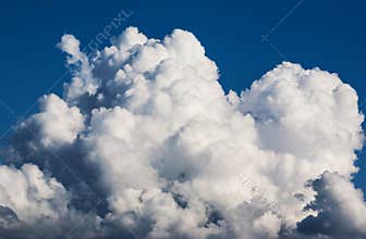 Large clouds in the sky