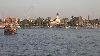 Luxor Temple on Nile river in Luxor Egypt