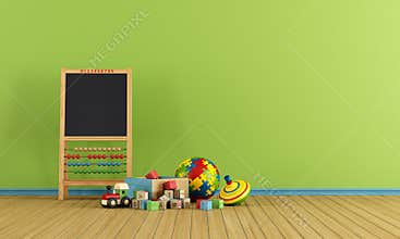 Play room with toys