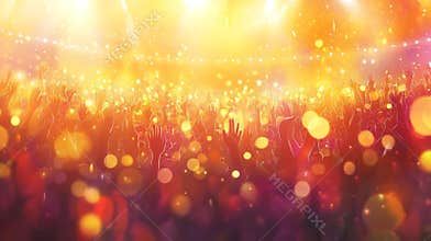 At a Christian concert, individuals with raised hands form a silhouette as they worship God and Jesus Christ, set