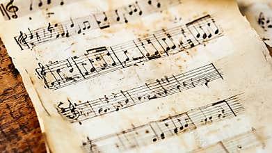 Melody in focus: a video capturing the essence of a single musical note as it resonates through the visual space, embodying the