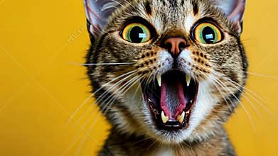 Portrait of surprised baby girl opening her mouth in amazement 4k video