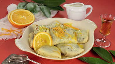 Brandy Chocolate Crepes