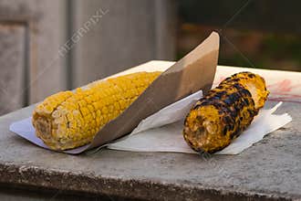 Two Baked Corn Loafs Waiting to be Eaten