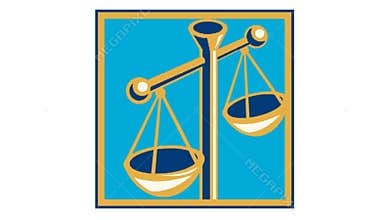 Scales of Justice Retro