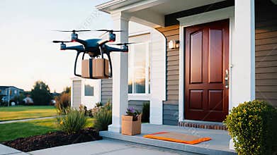 The innovative Drone Delivery Service brings convenience to residential homes