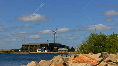 Cape Cod Canal; wind turbine 7