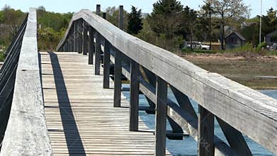 Boardwalk over marsh