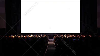 Viewers in the cinema house. Variant II.