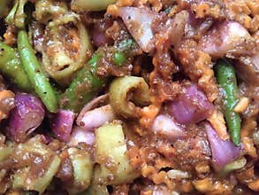 Malay Pickle- Sri Lankan style , close up view.