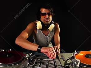 Cool male dj