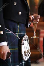 Scottish groom in a Kilt
