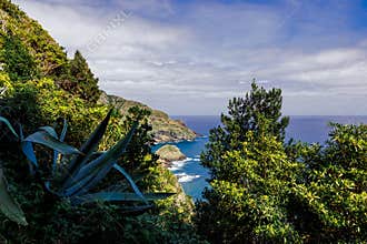 Landscapes at Azores islands, hiking at Santa Maria, Portugal, travel in Europe