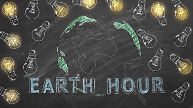 Earth Hour concept. World environment day