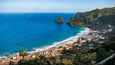 Landscapes at Azores islands, hiking at Santa Maria, Portugal, travel in Europe