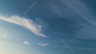 Clear gradient blue sky in tropical summer sunlight. Beautiful sunny clear blue sky in tropical summer.