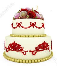 Wedding celebration cake
