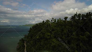 Philippine Paradise: Aerial Drone Views of Stunning Sunsets, Sunrises, and Tropical Beaches with Palm Trees