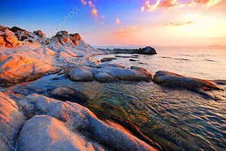 Rocky beach - Portokali (Kavourotripes) Beach