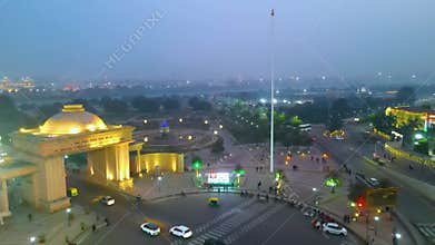 Beautiful aerial view city of Lucknow Beautiful Road, Park, 1090 lucknow Chowk, DR BHEEMRAO AMBEDKAR SAMAJIK PARIVARTAN STHAL DWAR