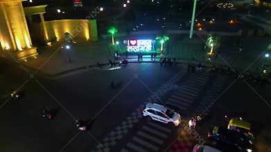 Beautiful aerial view city of Lucknow Beautiful Road, Park, 1090 lucknow Chowk, DR BHEEMRAO AMBEDKAR SAMAJIK PARIVARTAN STHAL DWAR