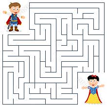 Prince & Princess Maze for Kids
