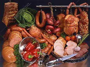 Still meat and sausage