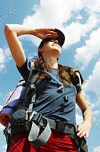 Girl in hike
