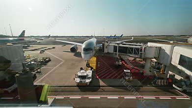 Airplane Ready To Leave The Airport